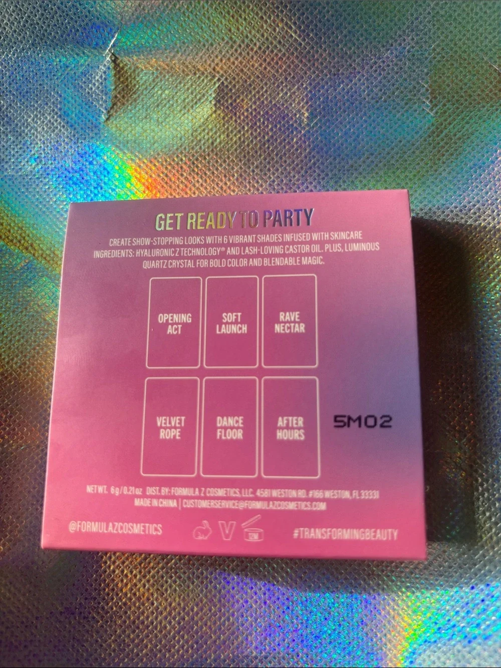 Formula Z Party Diva Eyeshadow Palette